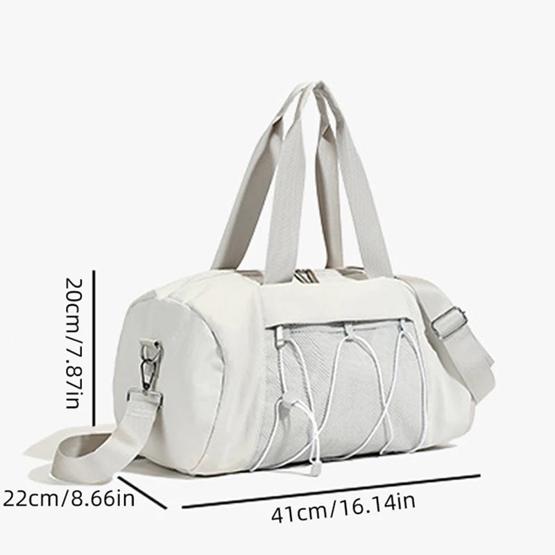 Women’s Gym Duffel Bag With Wet Pocket And Shoe Compartment