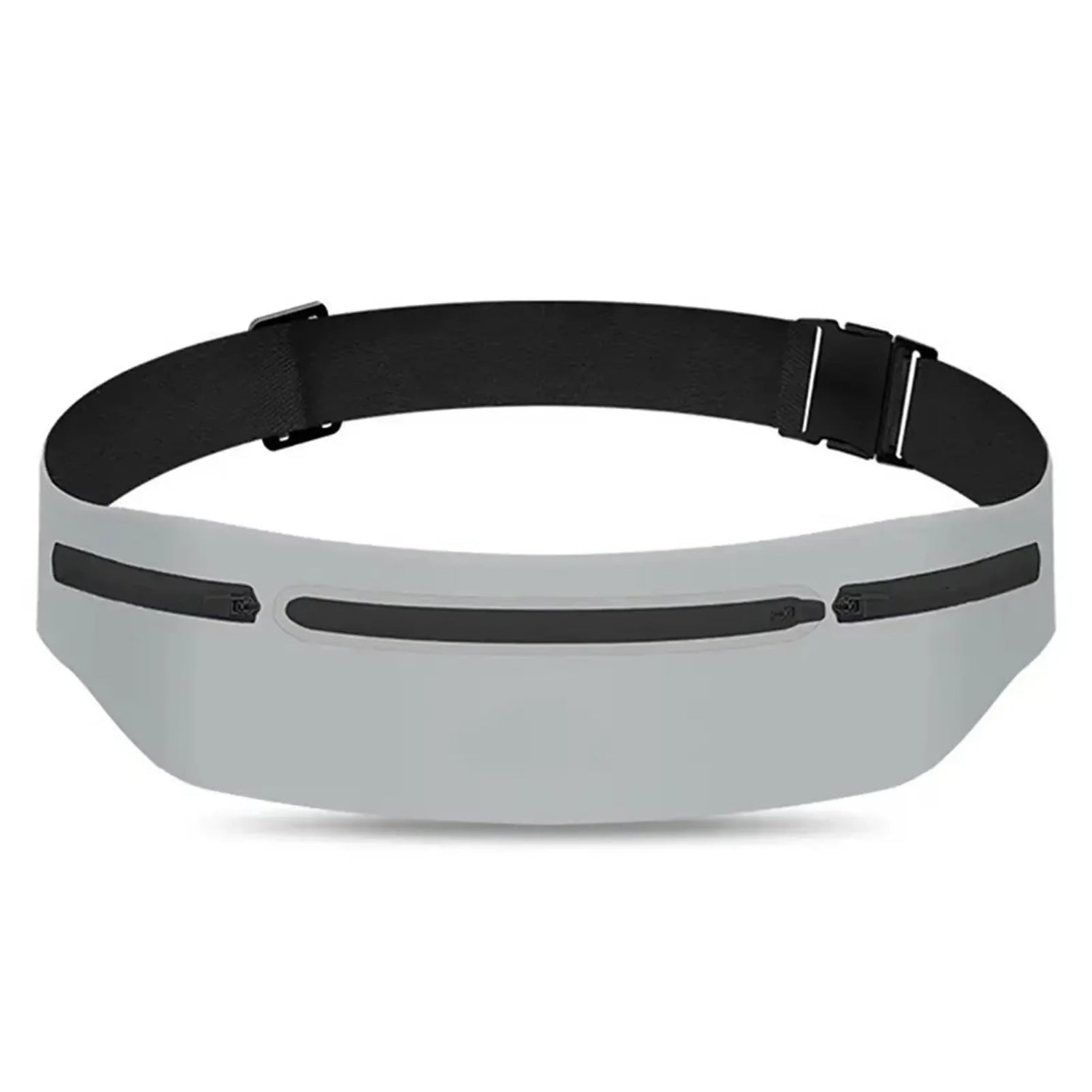 Grey Color Waterproof Running Waist Pack With Adjustable Belt
