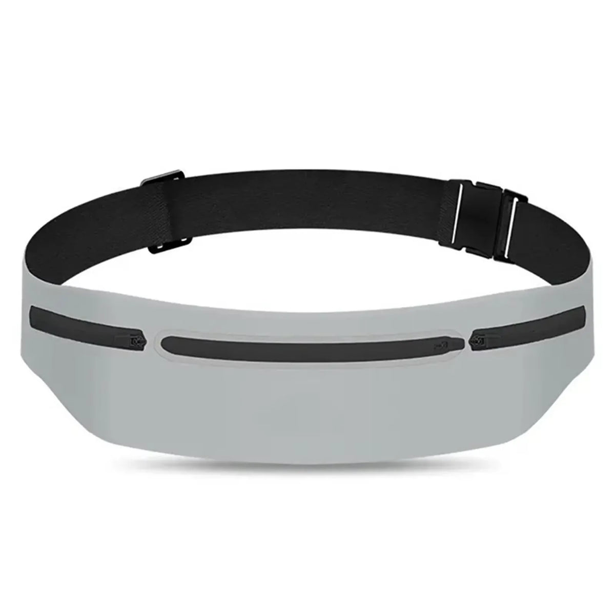 Grey Color Waterproof Running Waist Pack With Adjustable Belt