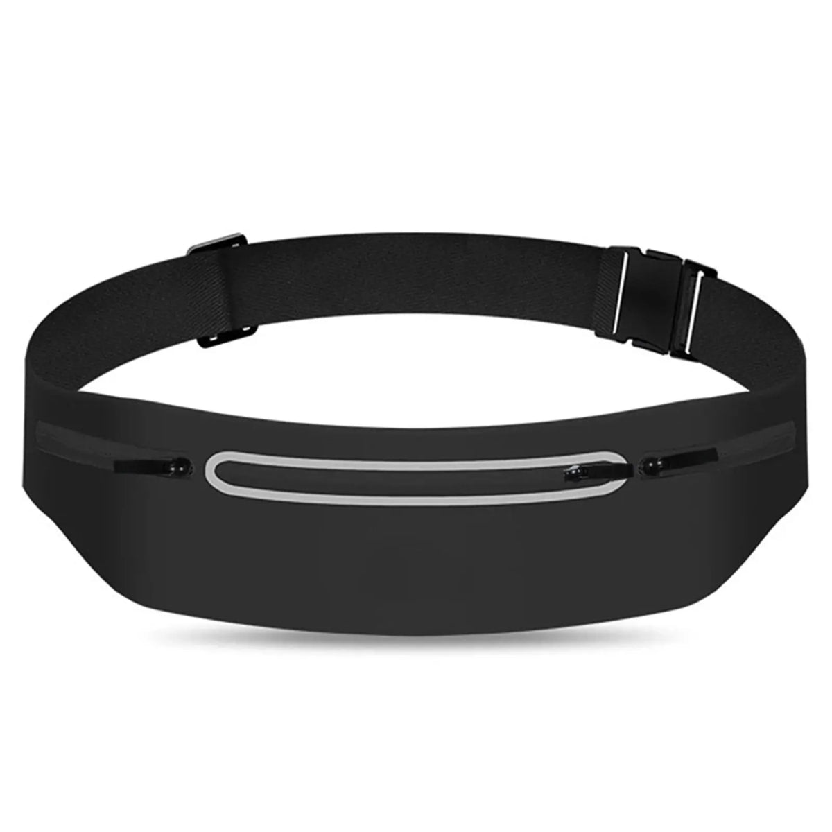 black Color Waterproof Running Waist Pack With Adjustable Belt