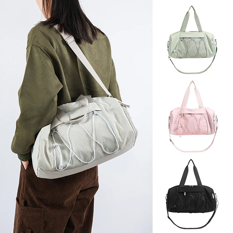 Women’s Gym Duffel Bag With Wet Pocket And Shoe Compartment